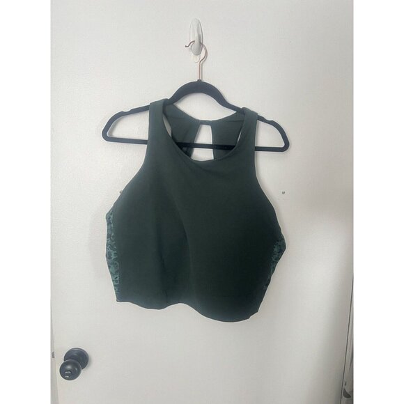 Athleta Conscious Crop Top Serene D-DD Sports bra, YOGA Crop Tank Sz 3X NWT $64 - Picture 3 of 7